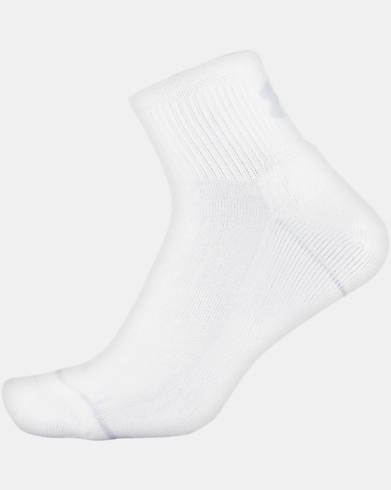 Men's UA Phenom Quarter – 3-Pack Socks, Black, pdpMainDesktop image number 4